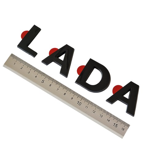 Emblem hinten schwarz - emblem, lada