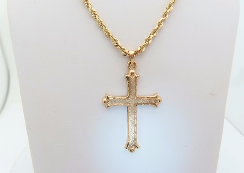 14k kreuz halskette - 14k,