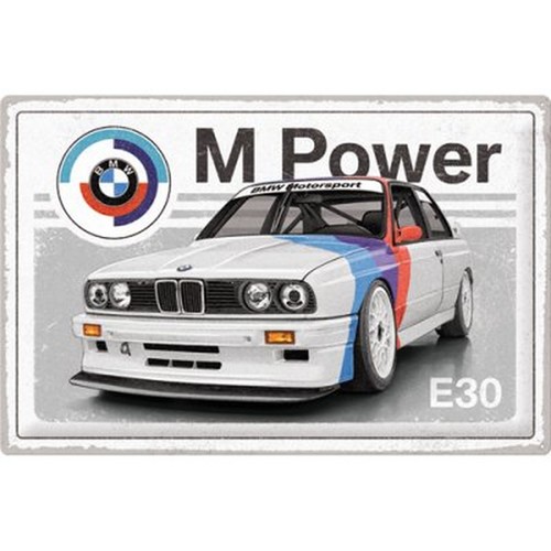 Relief blechschild bmw - relief-blechschild, e30