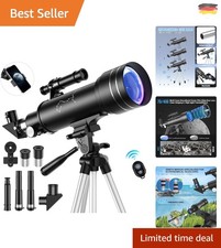 Professionelles 70mm Teleskop für Astronomie mit Tragetasche und Stativ