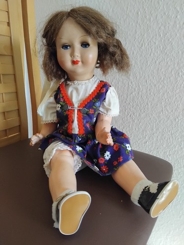 Alte puppe antike mit - alte,