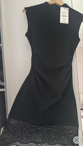 Zara minikleid mit spitze - zara,