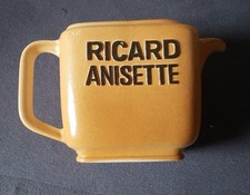 RICARD Anisette Ateliere de Ceramique Keramik Karaffe Krug Werbung Vintage 1 L