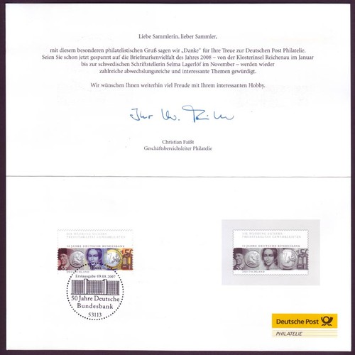 Bund 2618 jahresgabe der - bund, post