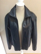 Damen Echtleder Jacke schwarz Gr. 42