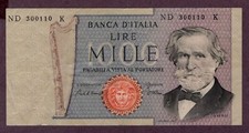 ITALIEN 1000 LIRE Banknote