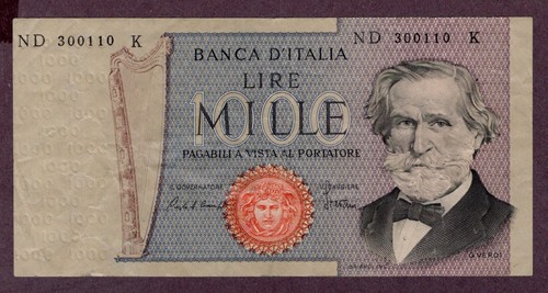Italien 1000 lire banknote - italien,