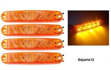 4x 12V/24V 10 Led Orange