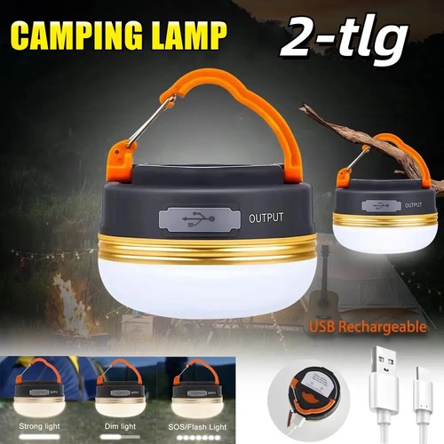 Mini camping lampe - 2x, camping-lampe