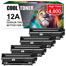 4 Toner für HP 12A LaserJet