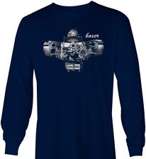 BMW Boxer Motor R1200GS RT 1200 R1200RT R1200R Langarm Navy Tshirt OZ9799