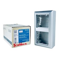 Jung AS582AAL / Aufputz-Kappe / waage- & Senkrecht / 2fach / AS 500 / aluminium