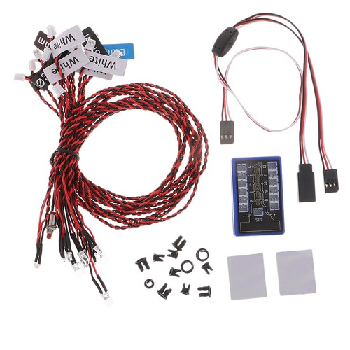 White blue led - white,