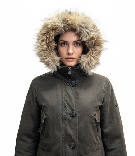 Blond winter parka mantel - blond,