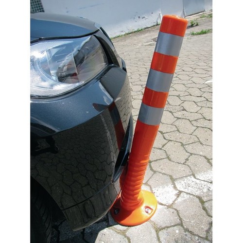 Sperrpfosten orange weiß - sperrpfosten, ku.orange/weiß