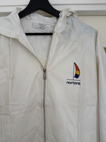 Weisse pvc regenjacke - weisse,