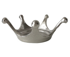 Deko figur krone metall silber - deko,