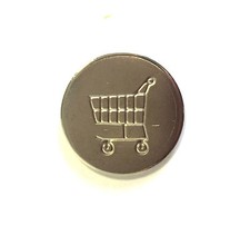 Einkaufswagenchip Ersatzchip Chip Einkaufswagen Metall Einkaufschip für Anhänger