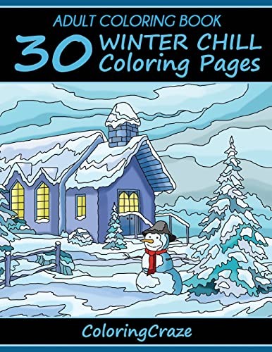 Adult coloring book winter - adult, book: