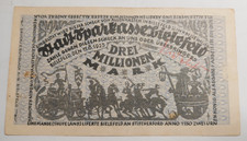 Notgeldschein drei millionen - notgeldschein,