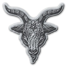 Baphomet metall pin - metall, #