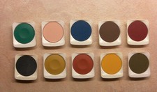 10x Pelikan Tuschfarben Deckfarben m. weißem Napf f. Tuschkasten Deckfarbkasten