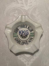 Aschenbecher Porzellan " Kraftfahrer-Klub Gablonz A/N. "