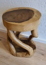 Nachttisch Suarholz massiv Hocker 51 Cm