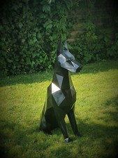 XXL Dobermann Low Poly Art