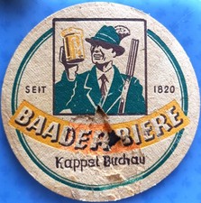 Alter Bierdeckel Baader Biere