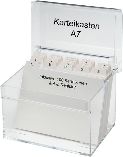 Karteikasten karteikarten - a7,