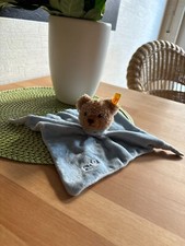 💕Schmusetuch Kuscheltuch Steiff Teddy Bär schlaf gut 237386 blau 💕 selten