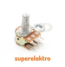 Lineares Doppel-Drehpoti Potentiometer B10K B20K B50K B100K Potenziometer Stereo