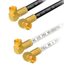 Sat Kabel TV 135dB Winkel F-Stecker 90° Antennenkabel Satelliten Modem Internet