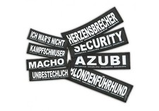 Klettlogo GROSS für Julius K9-Hundegeschirr Powergeschirr Auswahl N,O,P,R (Rest)