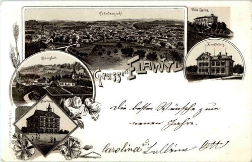Gruss aus flawil litho - gruss,