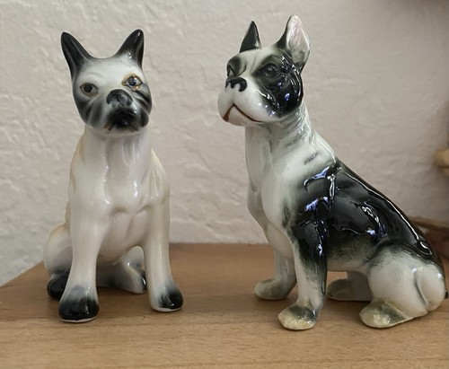 Porzellan figuren hunde boxer - figuren,