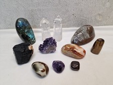 Mineralien Fossilien Edelsteine 11-tlg. Set Konvolut