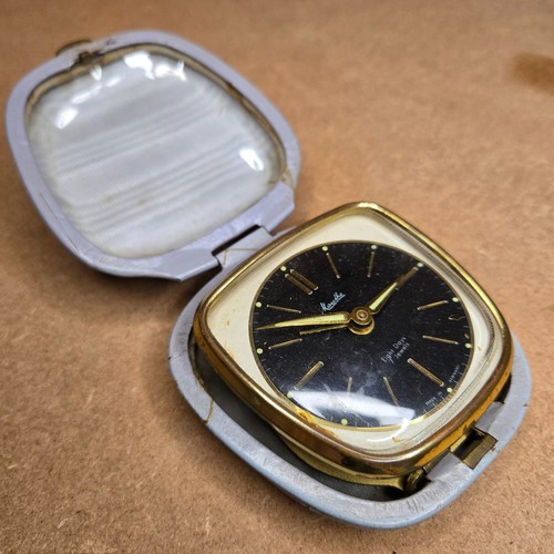 Vintage mauthe reisewecker - vintage,
