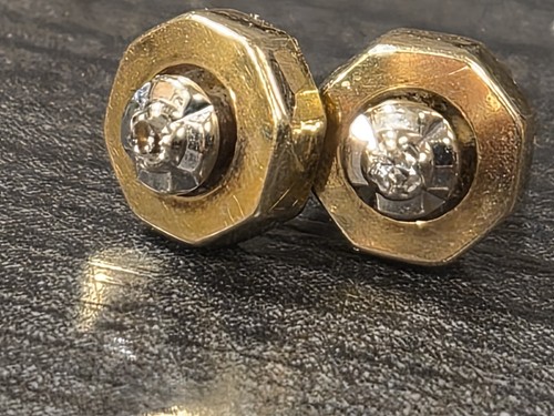 Ohrstecker mit diamanten - 14, kt