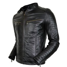 Herren Bikerjacke aus echtem