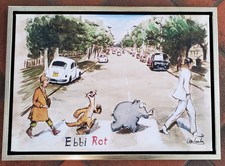 Otto Waalkes Leinwand " Ebbi Rot II " hands. und limitiert + Gerahmt