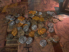 Tabletop Piratenschatz, Spielmünzen, Gold, Silber, RPG, DnD, Rollenspiel, DSA