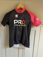 Sportful Pro Cycle Cafe Mallorca Damen Radtrikot | Schwarz/Pink | Medium |