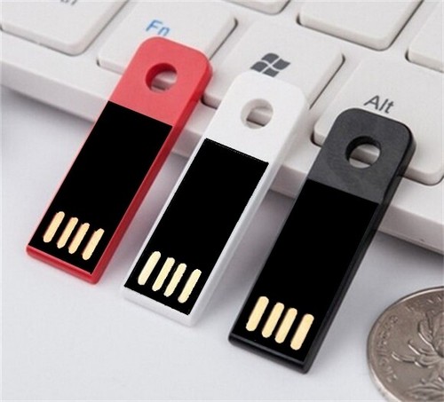Mini slim usb stick weiß - slim,