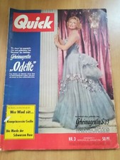 QUICK  / Nr.3 / 1956  Zeitschrift / Illustrierte /Nostalgie 