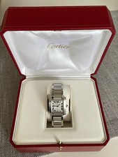 Cartier Uhr Tank Francaise Stahl Automatik Damenuhr