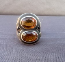 Ring Silber Topas Citrin