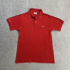 LACOSTE Herren Poloshirt Polohemd Gr S Polo T Shirt Logo Classic 29603 Rot