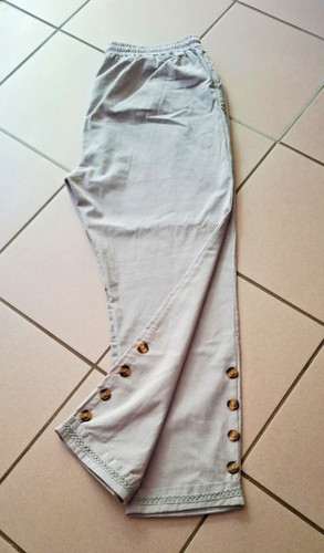 Damen chino caprihose grau - caprihose,